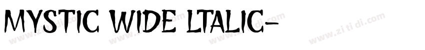 Mystic Wide ltalic字体转换